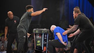 Damien Dibbell's vicious KO caps a wild night of crazy knockouts, weight misses and fouls at Power Slap 7 taken UFC Apex (Power Slap). Photo by Courtesy Power Slap